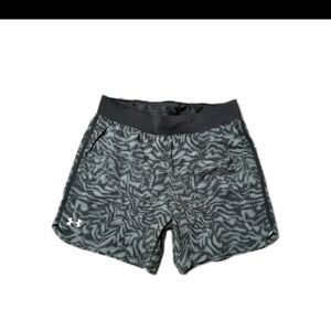 Under Armour Launch Elite 7” Shorts Men’s Small Black Gray Lined New